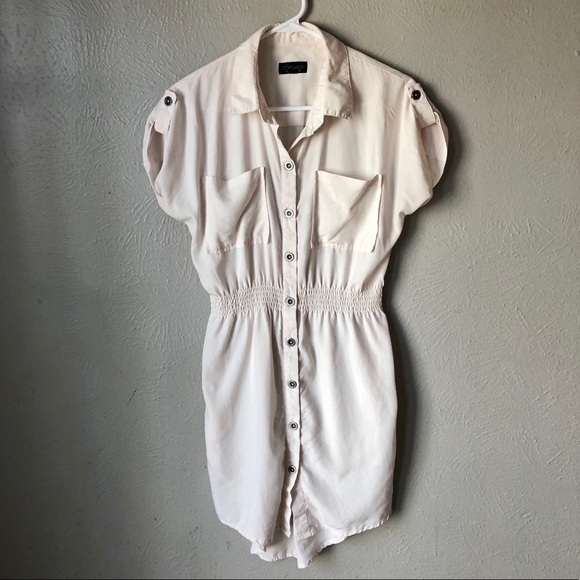 Topshop Dresses & Skirts - TOP SHOP >> Off White Button Down Day Dress